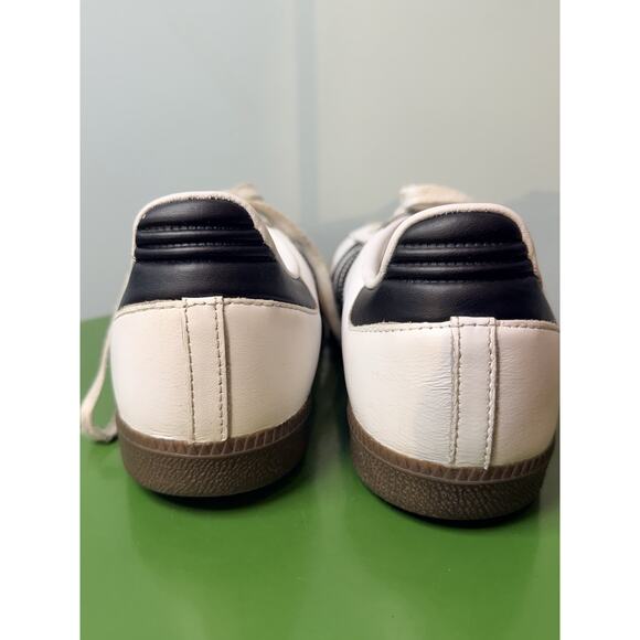 Adidas Samba Original Vegan Mens Shoes White Black Gum Bottom Sneakers Size 8 main image 9